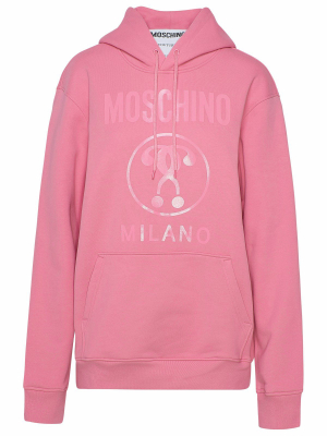 Moschino Logo Print Drawstring Hoodie