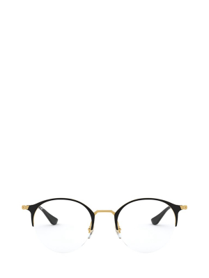 Ray-ban Rb3578v Round Semi-rimless Glasses