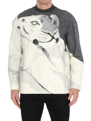 Kenzo Maxi Tiger Print Sweatshirt