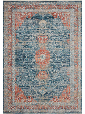 Elise Navy Red Rug