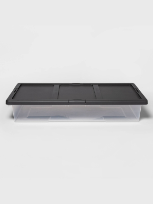 Underbed Latching Storage Bin Clear - Made By Design™