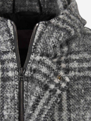 Herno Checked Hooded Coat