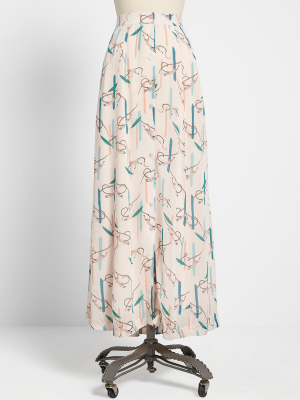 Monkey Around Town Maxi Skirt