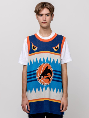 Basketball Tank Sweater In Blue