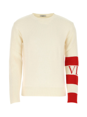 Valentino Vltn Stripe Knit Jumper