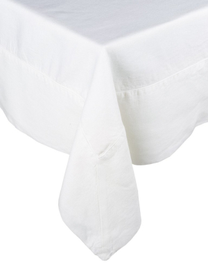 Hg Linen Tablecloth, White