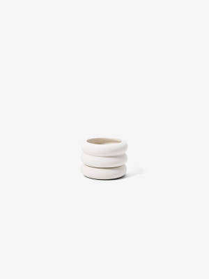 Areaware Stacking Planter In White - Mini-short