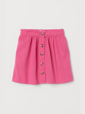 Button-front Skirt