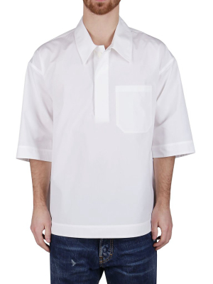 Valentino Poplin Polo Shirt