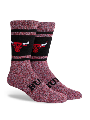 Nba Chicago Bulls Varsity Crew Socks - L