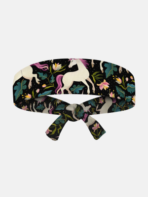 Unicorns Spring Tie Headband