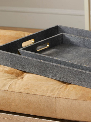 Made Goods Jayla Tray Set - Gray