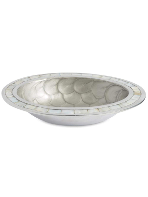 Julia Knight Classic 8" Oval Bowl In Platinum