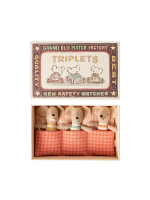 Maileg Matchbox Mice · Triplets