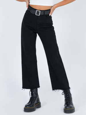 Ruby Cropped Jean Black Denim