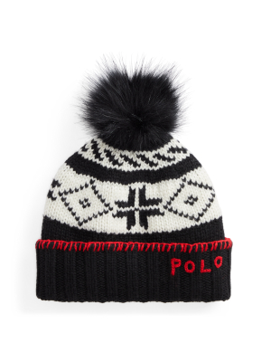 Pom-pom Nordic Beanie