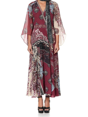 Wrap Dress With Neck Tie Tale Of The Fire Bird