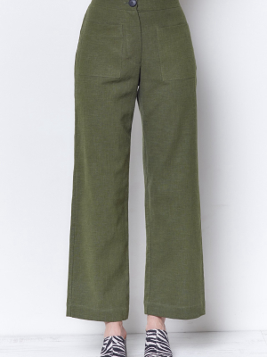 Padma Patch Pocket Pant - Linen