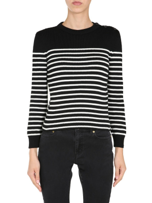 Saint Laurent Striped Knit Sweater