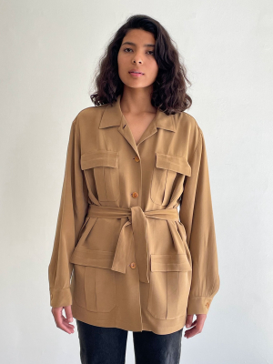 Silk Camel Safari Jacket