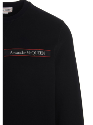 Alexander Mcqueen Logo Patch Crewneck Sweatshirt