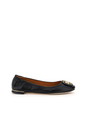 Tory Burch Minnie Logo Ballet Flats