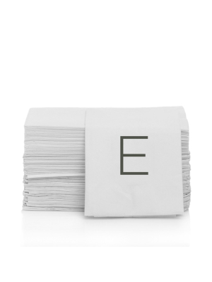 Monogram Hand Towel, E (set Of 50)