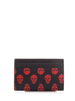 Alexander Mcqueen Allover Skull Printed Cardholder