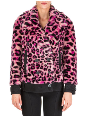 Alberta Ferretti Animal Print Faux Fur Jacket