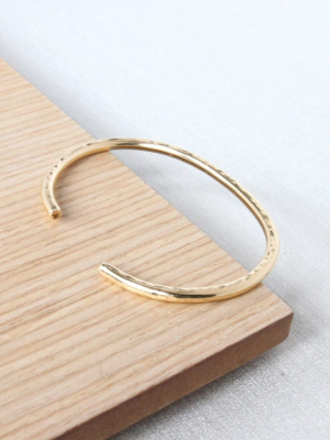 Recycled Golden Orbit Cuff Bracelet