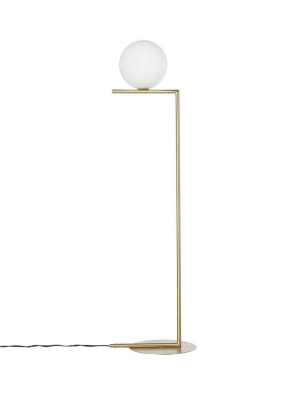 Modern Brass Ball Floor Lamp