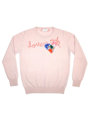 "love Rules" Crewneck