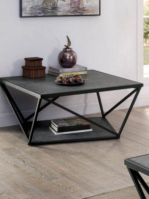 Square Caroline Coffee Table Black - Mibasics