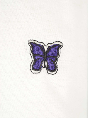 Needles Butterfly Embroidered Crewneck T-shirt