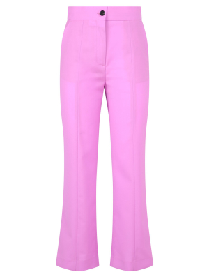 Msgm High-waisted Flared Pants