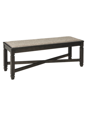 Tyler Creek Upholstered Bench Brown/black - Signature Design By Ashley