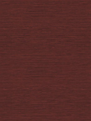 Coastal Hemp Wallpaper In Cabernet From The Texture Gallery Collection By Seabrook Wallcoverings