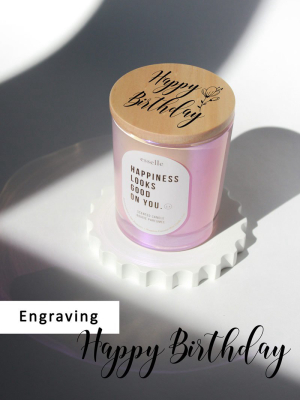 Happy Birthday | *add-on Engraving For Candle Lid