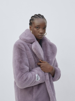 Heather Faux Fur Lavender