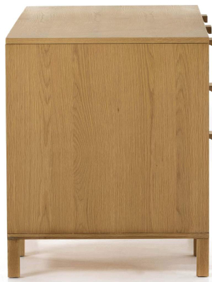 Allegra Executive Desk, Honey Oak