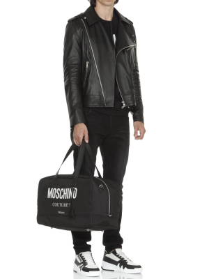 Moschino Logo Print Duffle Bag