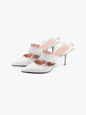 Pointed Toe Lacey Mules