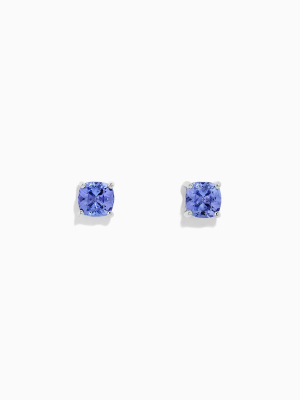 Effy Tanzanite Royale Sterling Silver Tanzanite Stud Earrings, 0.95 Tcw