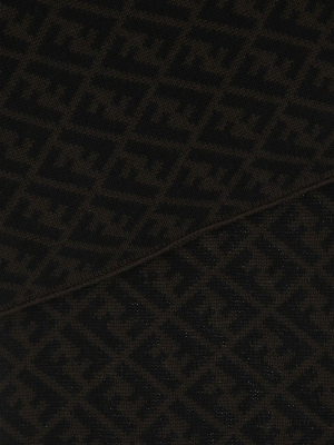 Fendi Ff Motif Logo Knit Scarf