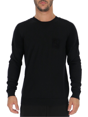 Fendi Ff Logo Knitted Sweater