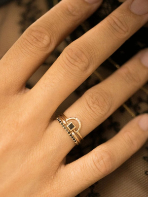 Black Diamond Arch Ring