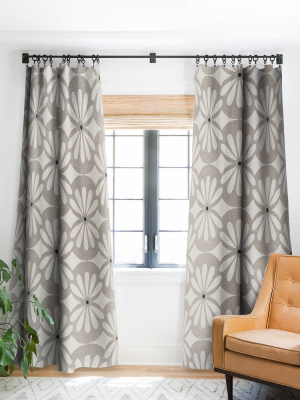 Heather Dutton Solstice Stone Single Panel Blackout Window Curtain By Deny Designs.