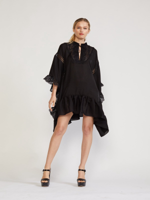 Skyler Lace Trim Kaftan