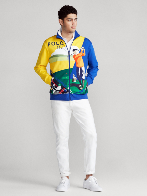 Golf Print Track Jacket