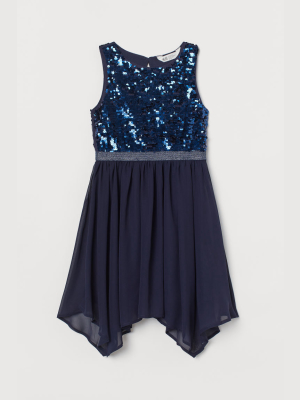 Sequined Tulle Dress